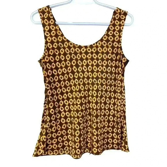 Isaac Mizrahi 100% silk  summer top w side zipper, defined bust area,loose waist - Picture 3 of 5